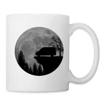 Camper Van, Kastenwagen, Wohnmobil, Mond - Tasse - Weiß - Rechts