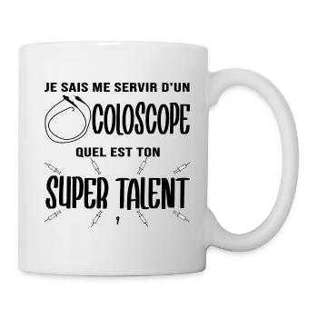 Médecins Coloscope Endoscopie Super Cadeau - Tasse - Weiß - Rechts