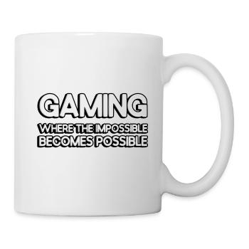 Le jeu : là où l’impossible devient possible - Mug blanc - blanc - Droite