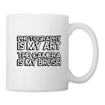 La photographie est mon art, l’appareil photo est mon pinceau - Mug blanc - blanc - Droite