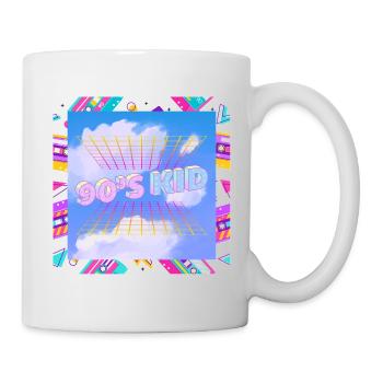 Retro 90s kid - Mug - white - Right