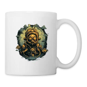 Plongeur - Mug blanc - blanc - Droite