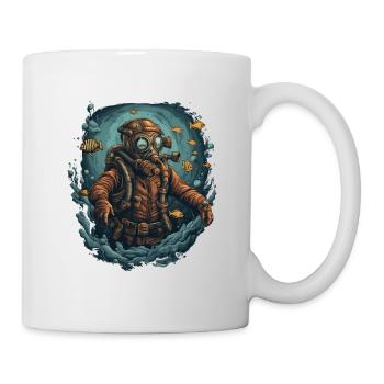 Plongeur - Mug blanc - blanc - Droite