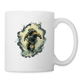 Plongeur - Mug blanc - blanc - Droite