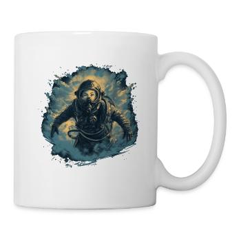 Taucher - Tasse - Weiß - Rechts