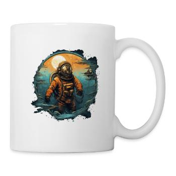 Taucher - Tasse - Weiß - Rechts