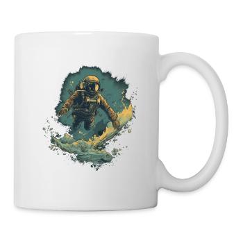 Taucher - Tasse - Weiß - Rechts