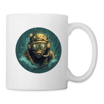 Taucher - Tasse - Weiß - Rechts