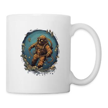 Plongeur - Mug blanc - blanc - Droite