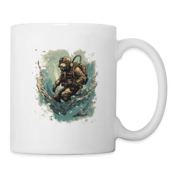 Plongeur - Mug blanc - blanc - Droite