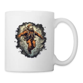 Plongeur - Mug blanc - blanc - Droite