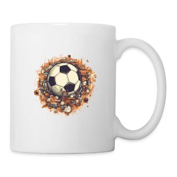 Ballon de football - Mug blanc - blanc - Droite