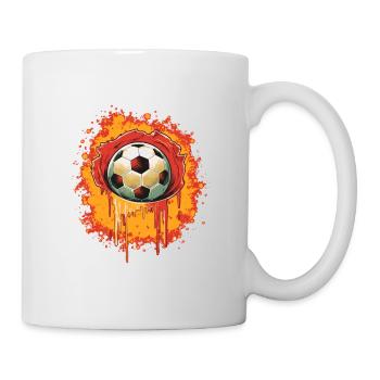 Ballon de football - Mug blanc - blanc - Droite
