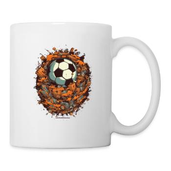Ballon de football - Mug blanc - blanc - Droite