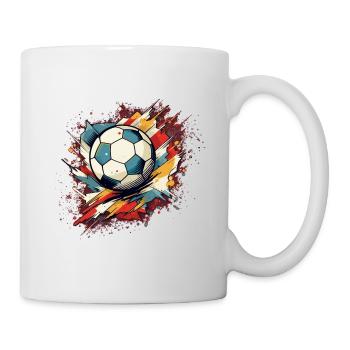 Ballon de football - Mug blanc - blanc - Droite