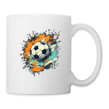 Ballon de football - Mug blanc - blanc - Droite