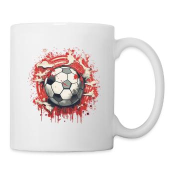 Ballon de football - Mug blanc - blanc - Droite