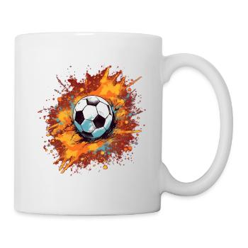 Ballon de football - Mug blanc - blanc - Droite