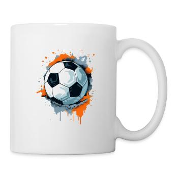 Ballon de football - Mug blanc - blanc - Droite