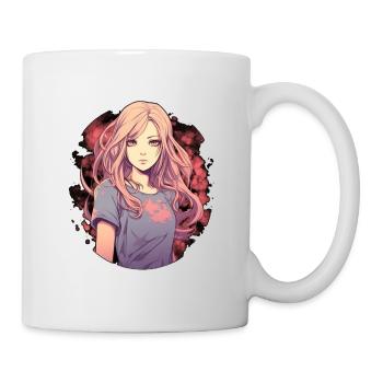 Anime Girl - Tasse - Weiß - Rechts