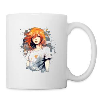 Anime Girl - Tasse - Weiß - Rechts