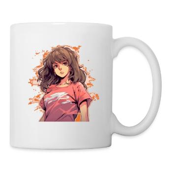 Fille d’anime - Mug blanc - blanc - Droite