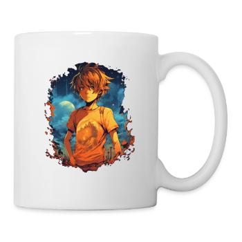 Anime Boy - Tasse - Weiß - Rechts