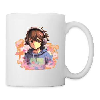 Anime Boy - Tasse - Weiß - Rechts