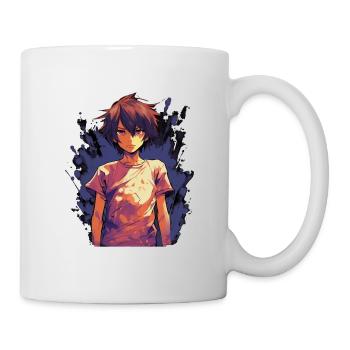 Anime Boy - Tasse - Weiß - Rechts