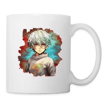 Anime Boy - Tasse - Weiß - Rechts