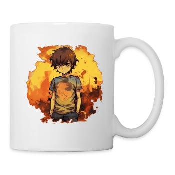 Anime Boy - Tasse - Weiß - Rechts