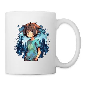 Anime Boy - Tasse - Weiß - Rechts