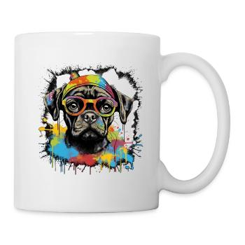 Chien - Mug blanc - blanc - Droite