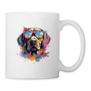 Chien - Mug blanc - blanc - Droite