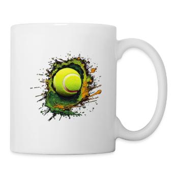 Tennis ball - Tasse - Weiß - Rechts