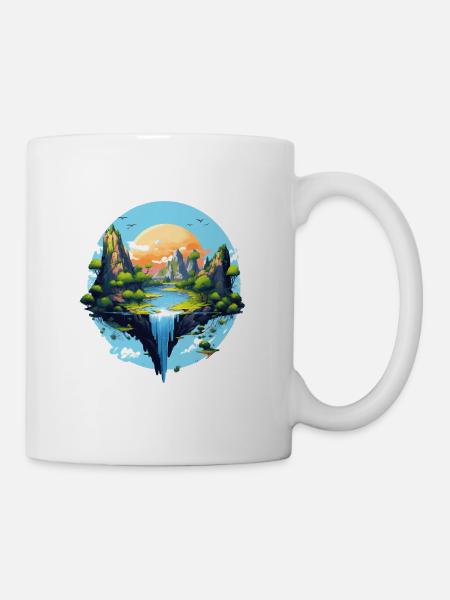 Paysage - Mug blanc - blanc
