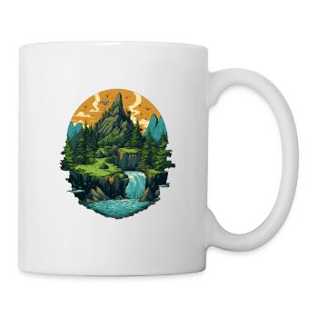 Paysage - Mug blanc - blanc - Droite