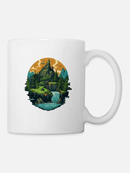 Landschaft - Tasse - Weiß