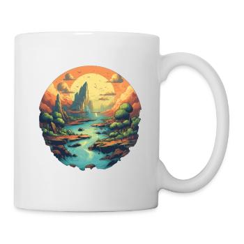 Paysage - Mug blanc - blanc - Droite