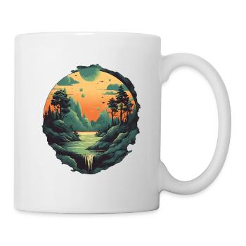 Paysage - Mug blanc - blanc - Droite