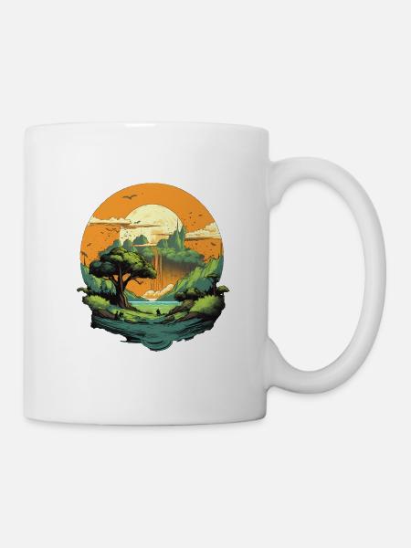 Paysage - Mug blanc - blanc