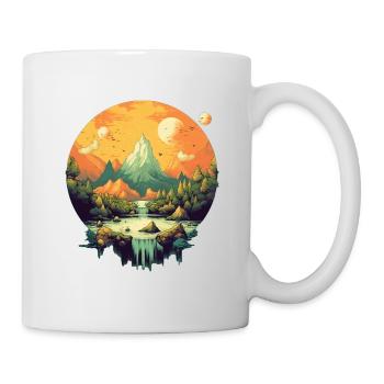 Paysage - Mug blanc - blanc - Droite