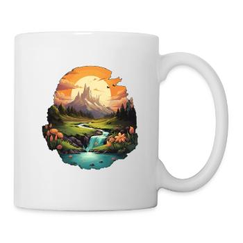Paysage - Mug blanc - blanc - Droite