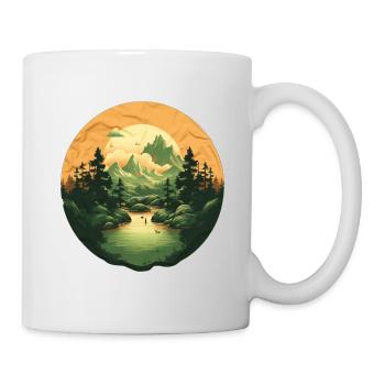 Paysage - Mug blanc - blanc - Droite