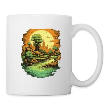 Paysage - Mug blanc - blanc - Droite