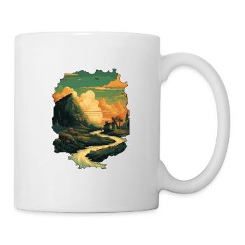 Paysage - Mug blanc - blanc - Droite