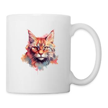 Katze - Tasse - Weiß - Rechts