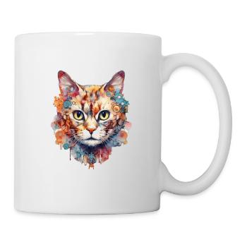 Katze - Tasse - Weiß - Rechts