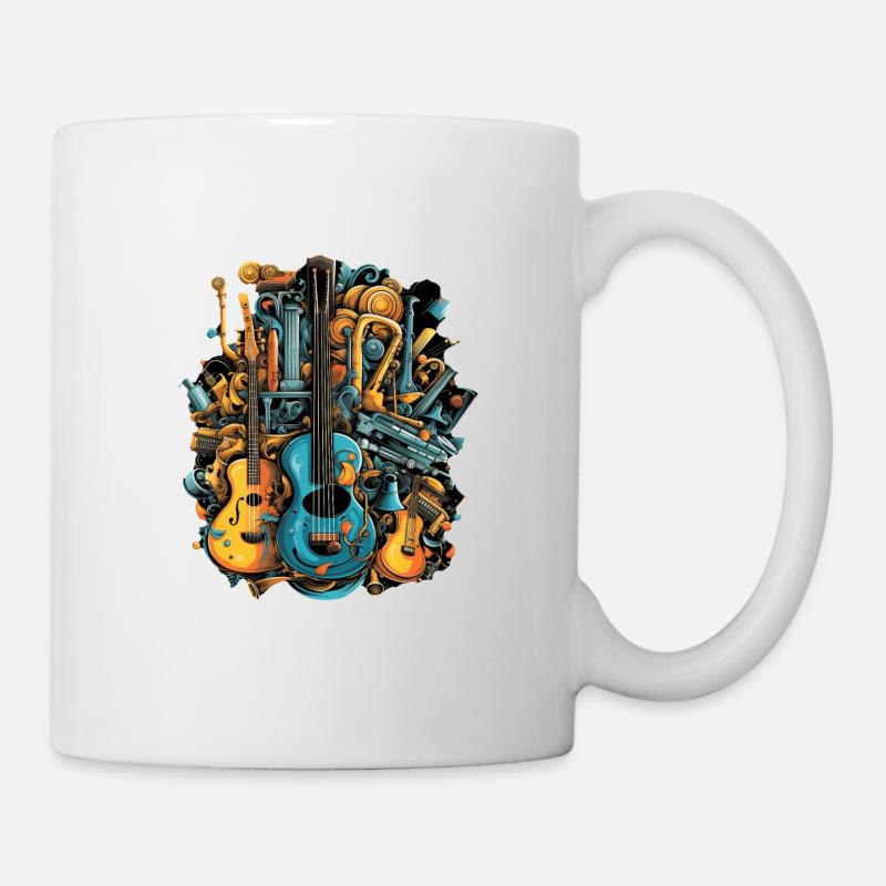 Instruments de musique - Mug blanc - blanc