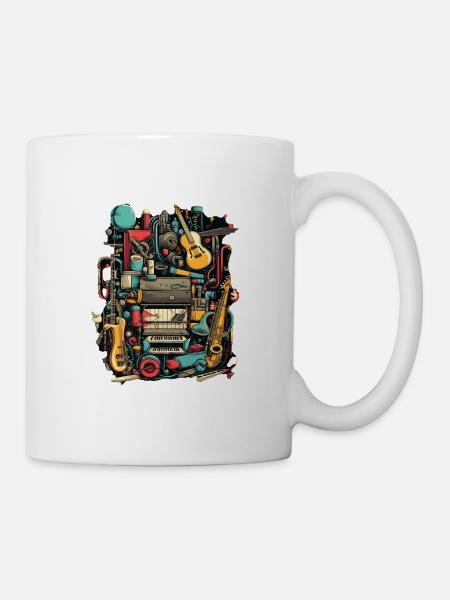 Instruments de musique - Mug blanc - blanc